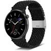 Niboow 20mm Cinturino per Amazfit GTS 4/GTS 3/GTS 4 Mini/GTS 2 Mini/GTS 2e/GTS 2/GTR 42mm, Nylon Intrecciato Regolabile Cinturino per Amazfit Bip 3 PRO/Bip 3/Bip/Bip S/Bip Lite/Bip U PRO-Stella Nera