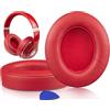 SoloWIT Cuscinetti Auricolari di Ricambio in Pella di Agnello per Beats Studio 2 e Studio 3 (con cavo e wireless) Cuffie, Padiglioni con Schiuma Memory per Isolamento Acustico, Maggiore Spessore