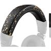 SOULWIT Copertura Archetto in pelle proteica per Audio Technica ATH M50, M50X, M50XWH, M50XBT, M50XBT2, M50S/LE, parte di ricambio per la riparazione del cuscinetto della fascia per la testa