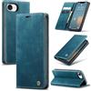 Cracedily Cover per iPhone 16e / iPhone SE 4 / iPhone SE 2025 Case, Custodia Cover Pelle Premium Portafoglio con Porta Carte Magnetica Supporto Protezione Flip Case Custodia per iPhone 16e, Blu-verde