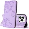 Netany Cover per iPhone 15 Pro Max (6,7 Pollici), Flip Premium Pelle PU Libro Portafoglio Protettiva Custodia con Slot Scheda Supporto Stand Magnetica Protezione Completa (Porpora)