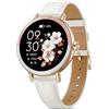TIFOZEN Smartwatch Donna, 1,27'' HD Orologio Smartwatch Piccolo Rotondo con Cardiofrequenzimetro/SpO2/Sonno/Ciclo Mestruale, 100+ modalità Sportive/Contapassi Smart Watch per Android iOS, Rosa/Avorio