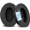 SOULWIT Cuscinetti Ricambio in Gel Refrigerante per ATH M50X/M40X, HyperX Cloud I/II/III/Pro/Flight/Alpha, SteelSeries Arctis 3/5/7/9X/Pro, Sony MDR 7506, Turtle Beach Stealth 420X/600