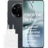 realme 14 Pro 5G Smartphone, 8+256GB, Fotocamera Sony IMX882 OIS da 50MP, Display Curvo 120Hz, Impermeabile IP69, Batteria 5260mAh, Ricarica Rapida 45W SUPERVOOC, Grey(con adattatore)