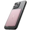 decqle "Air" Powerbank per MagSafe, 5000mAh Ultra Sottile Batteria Integrata Caricatore Portatile Wireless con Cavo USB-C, Solo per iPhone serie 17/16/15/14/13/12 (Rosa)