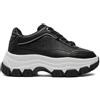 GUESS Scarpe Donna Sneaker Zeppa Berrett Ecopelle Embossed Black D25GU02 FLTBERELE12 35