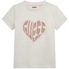 GUESS Maglietta per Bambine e Ragazze Écru 10 Anni (140cm)