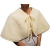 Vetrina del Benessere DOLLY Mantellina in 100% Lana Merinos, Scialle, Coprispalle per Cervicale, Mantello Scaldaspalle Agnellato per Inverno, Mantella - UNISEX Uomo Donna