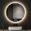 baklon Rotondo Specchio Bagno con Luce 100cm, Specchio Bagno LED con Antifog, Dimmerabile, 3 Colori Luce, Memoria, HD Vetro Temperato, IP44, Specchio da parete con luce a LED