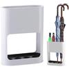 VIQIHEOE Portaombrelli 22 x 9 x 28 cm Ombrello Organizzatore Salvaspazio, Supporto Minimalista Portaombrelli 4 slot con vassoio a goccia rimovibile, per la decorazione della casa e dell'ufficio