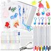 TEGOVE Set di Fogli Termoretraibili 228 Pezzi-Shrink Plastic per DIY con Accessori-pellicola termoretraibile-Carta Termoretraibile per Creazioni Artigianali per Bambini e Famiglie
