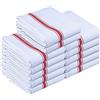 Utopia Towels - 200 GSM Asciugapiatti, 38 x 64 CM, Asciugamani Da Cucina In Cotone, Set Di Asciugamani Da Bar e Da Tè Morbidi e Riutilizzabili (12 Confezioni, Rosso)