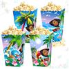 BACH AND BOOZY forniture per festa di compleanno moana scatole per popcorn per festa moana omaggi party dolci leccornie dolciumi sacchetti scatole per compleanno baby shower