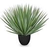 Oairse Piante di agave artificiale, 46 cm, pianta in vaso finta realistica, pianta di agave finta per interni per casa, ufficio, soggiorno, cucina, tavolo, decorazione esterna