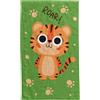 damaloo asciugamano per bambini 30x50 cm con motivo di tigre in cotone - asciugamano per ragazzi - asciugamano da ospite - asciugamano per il viso - asciugamano verde - piccolo panno 30x50 cm