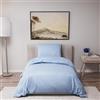Dreamzie - Copripiumino Singolo 140x200cm con Federa 65x65cm | Blu · Sacco Piumino Singolo 140x200 · Microfibra 100% · 2 Pezzi · Chiusura con Cerniera · OEKO-TEX · Morbido · No Stiro