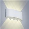 Voltix Applique da Parete LED 24W 2400LM Lampada da Parete Impermeabile per Interni ed Esterni - Lampade da Parete per Interni per Camera da Letto, Soggiorno (Bianco Naturale - 4000K-B, 24W)
