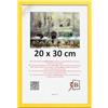 3-B - Cornice portafoto modello Lund in stile rustico, colore giallo - 20 x 30 cm - con vetro acrilico