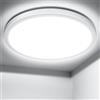 Lepro Plafoniera LED Soffitto 18W, Lampada da Soffitto Bianco Diurno 5000K 1800LM, Plafoniera Bagno Impermeabile IP44, Lampadario Soffitto per Cucina Soggiorno Sala Balcone Sala Camera da Letto, Ø22CM