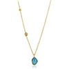 ANIA HAIE Collana da donna in argento fine 925/1000, turchese, Turchese