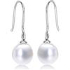 Diamond Treats Orecchini di Perle in Argento Sterling 925 - Goccia e Pendenti Con Perle d'Acqua Dolce per Donna e Ragazza