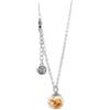 Gioielli Botanici Collana Girocollo - Girasole - Acciaio Inox, Ampolla in Vetro con fiori naturali