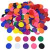 Smartdealspro 300pcs 1 Pollice 10 Colori Opaco Di Apprendimento Contatori Di Plastica Conteggio Mini Poker Chips Gioco Token (con Edge)