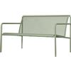 Ferm Living - Panca con schienale Dapple - Verde - Acciaio zincato verniciato a polvere - Designer Says Who
