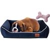FUUFEE Cuccia Cane Interno | 60 x 40 cm | Letto Per Cani E Gatti Di Piccola Taglia | Lavabile Brandina Per Cani | Rivestimento Sfoderabile Con Cerniera