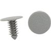 A ABSOPRO Plastica Rifinitura Clip 8mm Paraurti Porta Rivetti Fissaggio Grigio (Set 50)