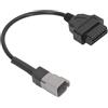 Tonysa Cavo Adattatore Diagnostico 6PIN a 16PIN per MOTO ATV UTV Motocicletta, Scanner OBDII compatibile con ELM 327 V.1.5