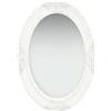 vidaXL Specchio da Parete Stile Barocco 50x70 cm Bianco
