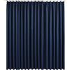 vidaXL Tenda Oscurante con Ganci Classica Elegante Moderna Tendaggi per la Casa Rivestimento Finestre Privacy in Metallo 290x245 cm Blu
