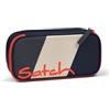 satch Astuccio Rigido Extra large incl. divisorio Scomparto con cerniera Portapenne Triangolo Finestra per l'orario