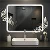 CLP Specchio da Bagno Jericho con Illuminazione, Altoparlante Bluetooth, Specchio da Bagno antiappannamento, Specchio da Parete LED, Dimensione:60x80 cm