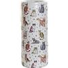 DRW Portaombrelli, Porcellana, con Decorazione di Gatti, 19x19x45 cm
