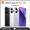 Xiaomi Telefono usato Xiaomi Redmi Note 13 Pro Plus 5g Versione globale Smartphone Nfc 200Mp Ois Tripla fotocamera 120Hz Amoled 120W Ricarica - Purple Aurora