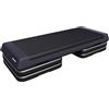 GORILLA SPORTS® Step Fitness - 107x42cm, 3 Altezza Regolabile (10cm, 15cm, 20cm), Carico Max. 200kg, Antiscivolo - Piattaforma Aerobica, Pedana, per Casa, Palestra, Aerobico, Allenamento, Ginnastica