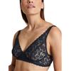 CALIDA Natural Comfort Lace - Reggiseno in Pizzo da Donna, Spalline Regolabili, Senza Ciotola, Senza Ferretto, Blu Scuro, 2B