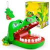 Pipihome Crocodile Teeth Gioco Giocattolo, Divertente Morso dito Coccodrillo Dentista Giocattoli, Giochi da Tavolo per giochi familiari, incontri di amici e oggetti di scena, Regalo per bambini 3 Anni +