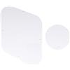 Musiclily LP Backplate and Switch Cover Set per Chitarra USA Les Paul, 1 strato Crema