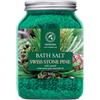 AROMATIKA Sale da Bagno al Pino Cembro 1300 g - Sale Marino con Olio Essenziale di Pino Svizzero Naturale - Cura del Corpo - Aromaterapia - Bellezza