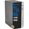 VOKOT Pc Fisso i5 intel core i5-8500 Cpu fino a 4.10ghz, 16gb Ram Ddr4, Ssd M.2 da 1TB, Wifi Incluso, Windows 11 Pro, Office 2019, Computer PC Desktop completo per ufficio,casa pronto all'uso