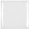 H&H Boston Set 6 Piatti Piani, Stoneware, Bianco, Quadrato, 24x24 cm