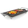 Princess Table Chef Premium Griglia di pietra - Superficie di cottura extra grande 46 x 26 cm - Piastra grill in ceramica - Senza PFAS - Termostato regolabile - Incl. 4 spatole in legno - 103150