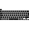 MiNGFi Copritastiera Silicone Arabo per MacBook Pro 13 M1/M2 A2338 (2020-2023), A2289 (2020), A2251 (2020-2021), Pro 16 A2141 (2019-2021) EU/ISO - Nero
