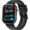 YUPENG 2025 Smartwatch 1.95'' AMOLED Orologio Fitness con Bluetooth chiamate, modalità 100+ sport per Android/iOS