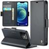 Rerzoiro Cover per iPhone 12 Mini 5.4 Custodia Portafoglio [Blocco RFID] Premium Pelle PU Wallet Case Flip Libro con Porta Carte Slot Supporto Flip Case per iPhone 12 Mini, Nero