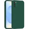 Mixroom - Cover Custodia Case per Samsung Galaxy A41 Protezione Fotocamera in Silicone TPU Morbido Opaco Bordi Piatti Colore Verde Foglia