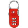 Yale Lucchetto da viaggio a combinazione con tecnologia Travel Sentry TSA YTP2/26/216/1R rosso, arco a clip